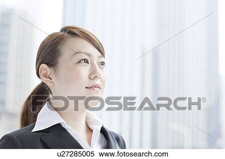 Profile of young businesswoman View Large Photo Image Stock Photography - Profile of young businesswoman. Fotosearch