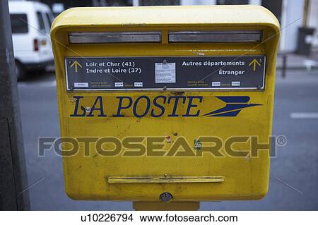 Picture - Public Mailbox, Loire Valley, France. Fotosearch