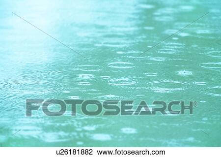 Rain Falling on Water View Large Photo Image Stock Image - Rain Falling on Water. Fotosearch