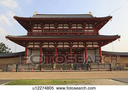 Restored Suzaku gate, Nara Prefecture, Honshu, Japan View Large Photo Image Stock Photography - Restored Suzaku gate, Nara Prefecture, Honshu, Japan. Fotosearch
