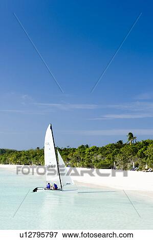 Sail Boat at Beach View Large Photo Image Stock Photo - Sail Boat at Beach. Fotosearch