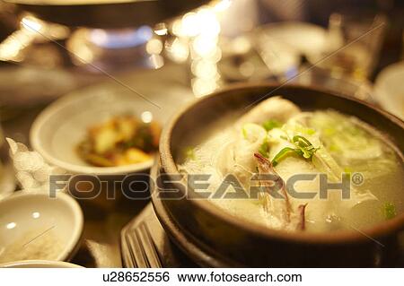 Samgyetang, Seoul, South Korea View Large Photo Image Stock Photograph - Samgyetang, Seoul, South Korea. Fotosearch