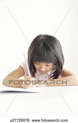 Schoolgirl Studying View Large Photo Image Stock Photo - Schoolgirl Studying. Fotosearch