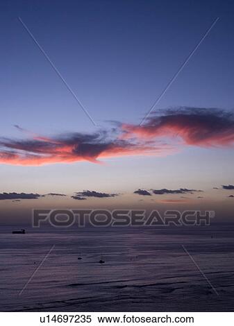 Seascape at Twilight View Large Photo Image Stock Photography - Seascape at Twilight. Fotosearch