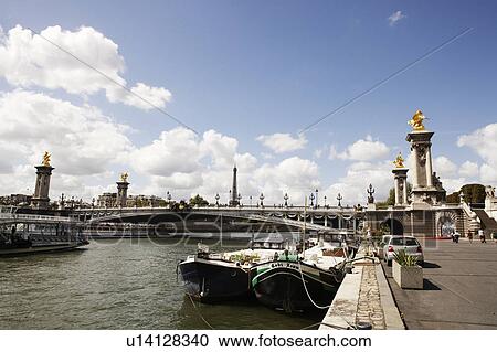 Seine River and Pont Alexandre III, Paris, France View Large Photo Image Stock Image - Seine River and Pont Alexandre III, Paris, France. Fotosearch