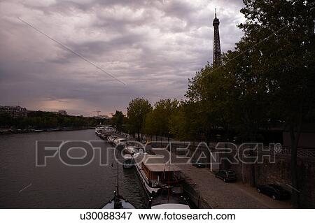 Stock Photo - Seine River, Paris, France. Fotosearch