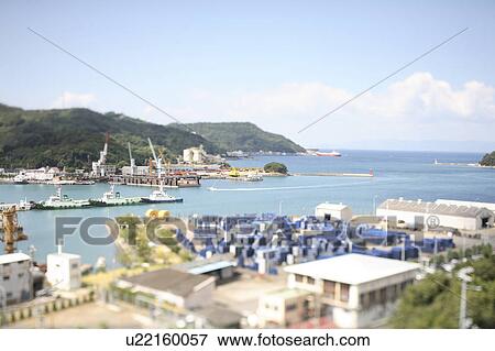 Stock Photo - Shimotsu Harbor. Fotosearch