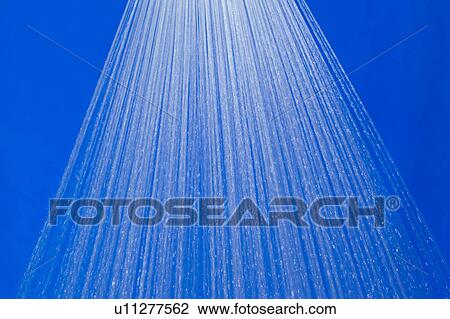 Stock Image - Shower of water. Fotosearch