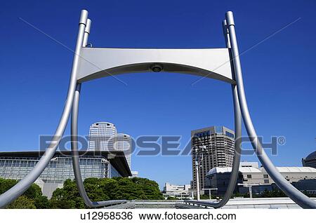 Stock Photograph - Skyline at Makuhari, Chiba Prefecture, Japan . Fotosearch