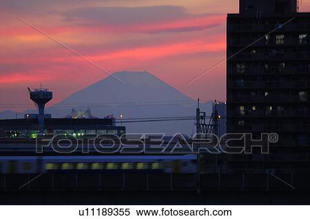Skyline of Koto ward showing Mt. Fuji, Tokyo Prefecture, Japan View Large Photo Image Stock Photography - Skyline of Koto ward showing Mt. Fuji, Tokyo Prefecture, Japan. Fotosearch