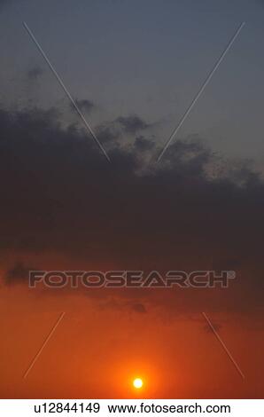 Stock Photo - Sunset, Chiba Prefecture, Japan. Fotosearch