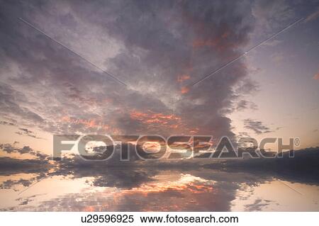 Sunset Over Water View Large Photo Image Stock Photography - Sunset Over Water. Fotosearch