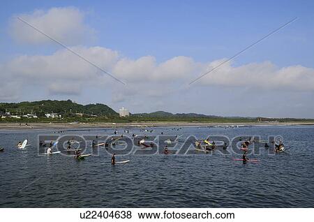 Stock Photo - Taito beach, Chiba Prefecture, Japan. Fotosearch
