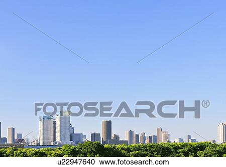 Stock Image - Tokyo Skyline. Fotosearch