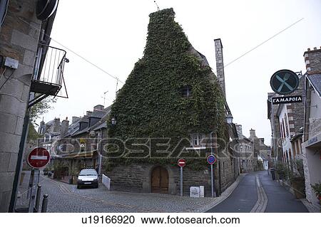 Townscape, Brittany, France View Large Photo Image Stock Image - Townscape, Brittany, France. Fotosearch