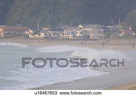 Stock Image - Toyohama beach, Chiba Prefecture, Japan. Fotosearch