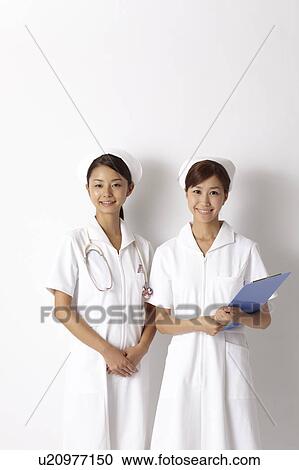 Stock Image - Two Nurses. Fotosearch