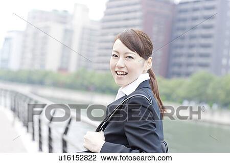 Stock Image - Young Businesswoman. Fotosearch