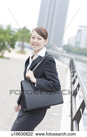 Stock Image - Young Businesswoman. Fotosearch