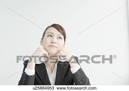 Young Businesswoman Thinking View Large Photo Image Stock Image - Young Businesswoman Thinking. Fotosearch
