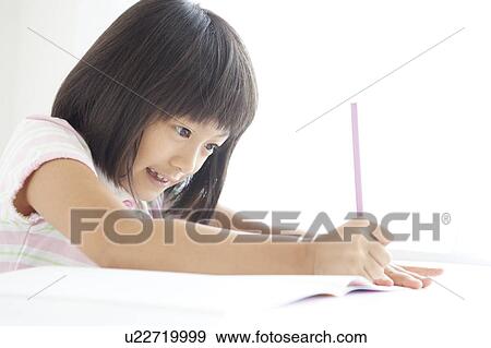 Young Girl Studying View Large Photo Image Stock Photo - Young Girl Studying. Fotosearch