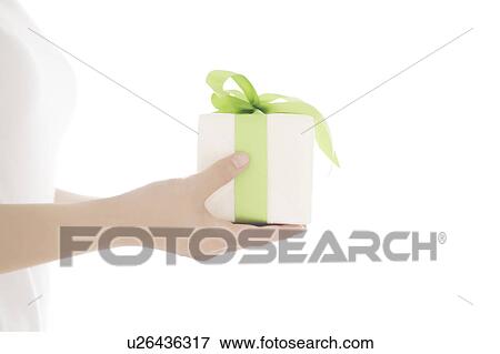 Young Woman with Gift View Large Photo Image Stock Photo - Young Woman with Gift. Fotosearch