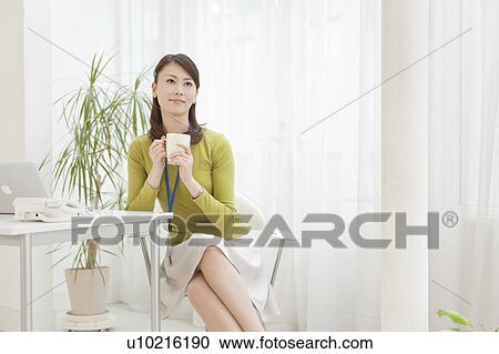 Young Woman Working At Home View Large Photo Image Stock Image - Young Woman Working At Home. Fotosearch