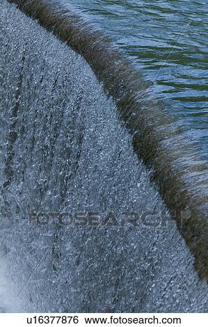 Detail of waterfall, hydroelectic dam View Large Photo Image Stock Photograph - Detail of waterfall, hydroelectic dam. Fotosearch