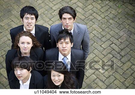Picture - Group of portrait of diverse business group. Fotosearch