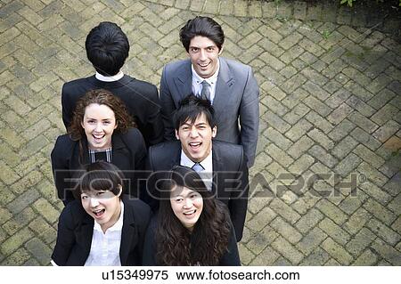 Happy multi ethnic business team View Large Photo Image Stock Photography - Happy multi ethnic business team. Fotosearch