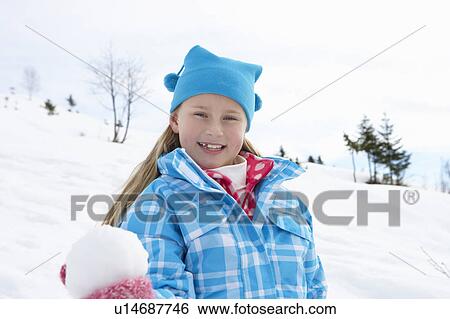 7 Year Old Girl On Winter Vacation View Large Photo Image Stock Photograph - 7 Year Old Girl On Winter Vacation. Fotosearch