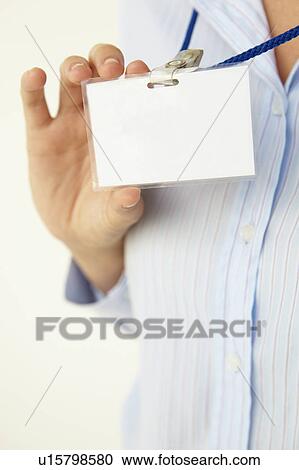 Blank business badge isolated on white View Large Photo Image Stock Image - Blank business badge isolated on white. Fotosearch