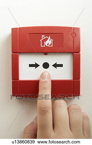 Break-glass fire alarm View Large Photo Image Stock Photo - Break-glass fire alarm. Fotosearch