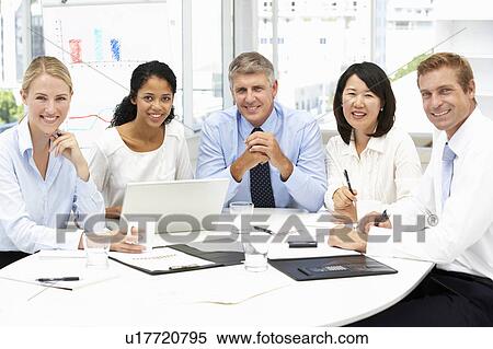 Business meeting in an office View Large Photo Image Stock Photography - Business meeting in an office. Fotosearch