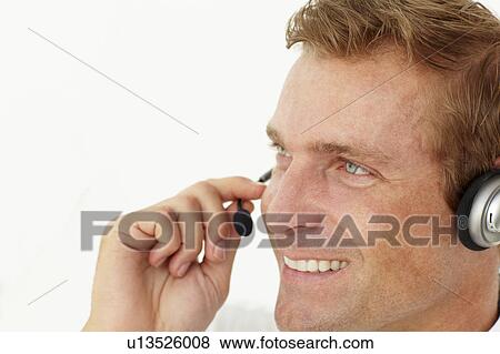 Call center operator View Large Photo Image Stock Photo - Call center operator. Fotosearch
