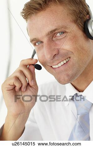 Call center operator View Large Photo Image Stock Photography - Call center operator. Fotosearch