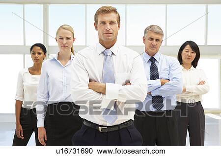 Confident business people View Large Photo Image Stock Image - Confident business people. Fotosearch