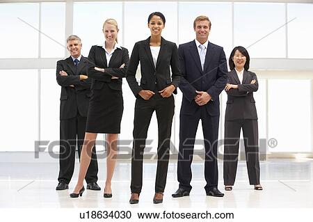 Stock Image - Confident business people. Fotosearch