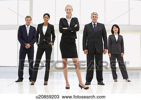 Stock Image - Confident business people. Fotosearch