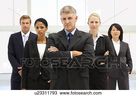 Stock Image - Confident business people. Fotosearch