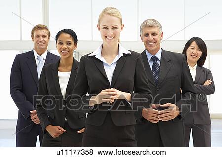 Stock Photo - Confident business people. Fotosearch