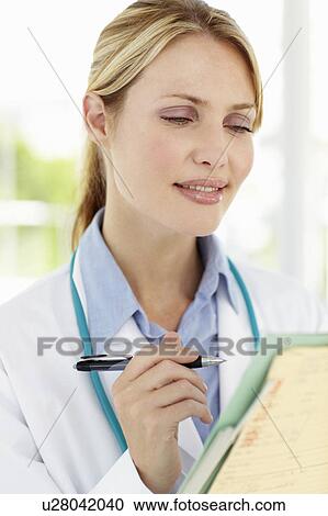 Stock Image - Female doctor. Fotosearch