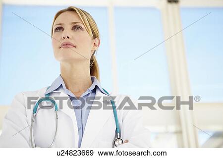 Stock Photo - Female doctor. Fotosearch