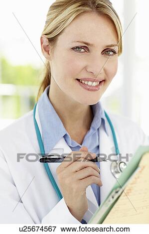 Stock Photo - Female doctor. Fotosearch
