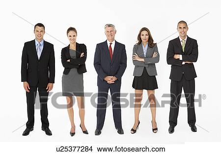 Group Of Businesspeople In Studio View Large Photo Image Picture - Group Of Businesspeople In Studio. Fotosearch