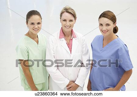 Picture - Group of professional medical women. Fotosearch