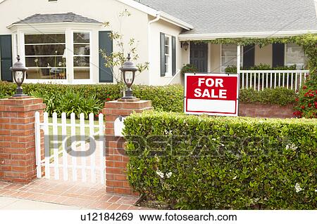 Stock Photo - House for sale. Fotosearch