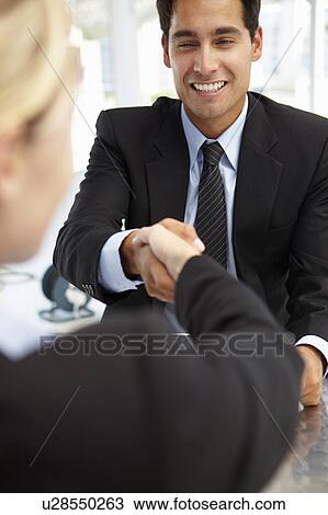 Stock Image - Job interview. Fotosearch