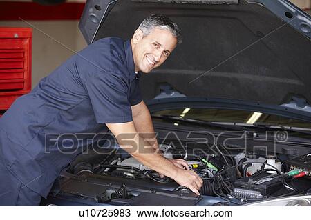 Stock Image - Mechanic at work. Fotosearch