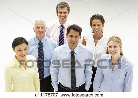 Stock Photo - Mixed group business people. Fotosearch